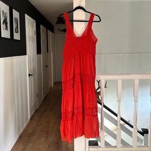 SR fashion red fp vibe dress red cotton size 1X